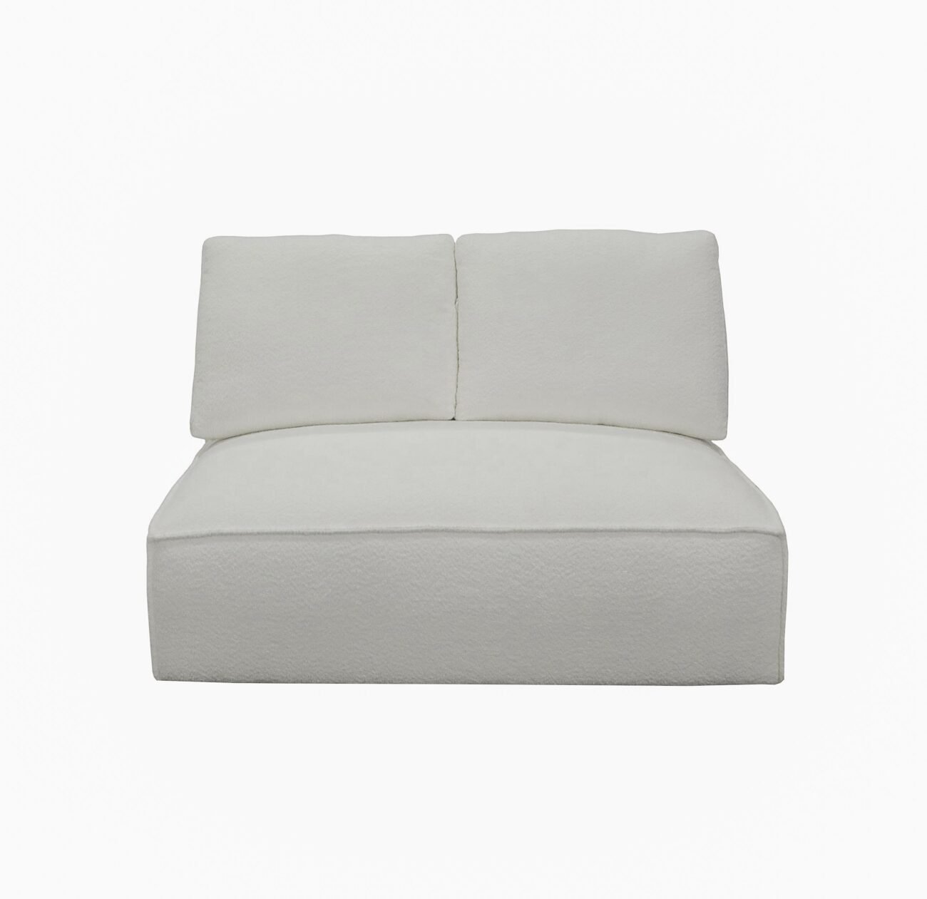 Divani Casa Lulu - Modern White Fabric Modular Sectional Sofa w/ Right Facing Chaise - Image 3