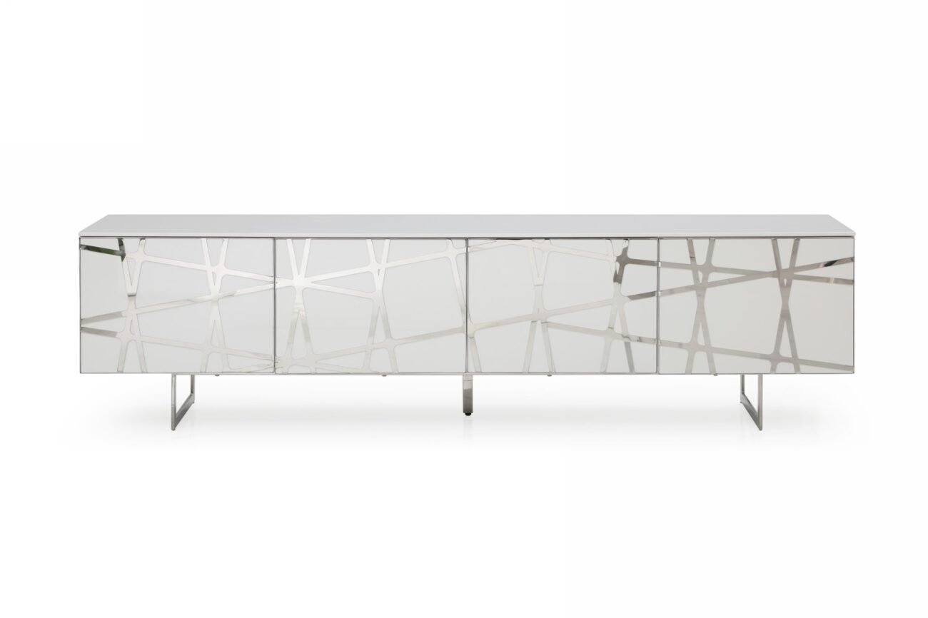 Modrest Kilson - Modern White TV Stand