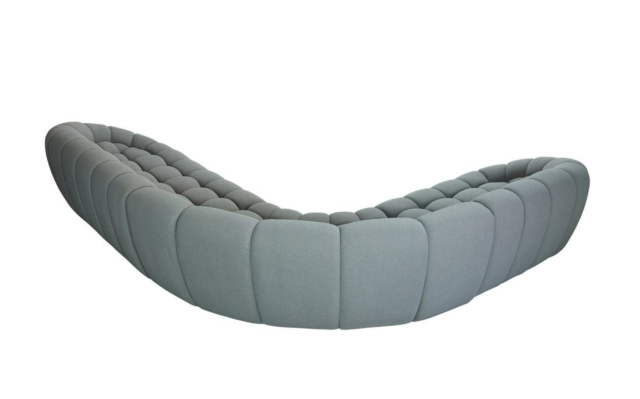 Divani Casa Yolonda - Modern Light Grey Curved Sectional Sofa - Image 4