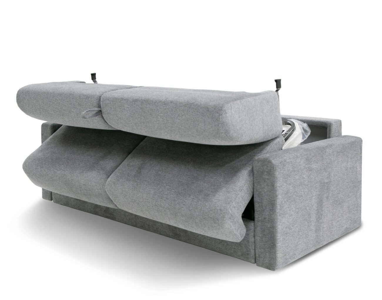 Lamod Italia Revers - Italian Modern Grey Fabric Full Sofa Bed - Image 3