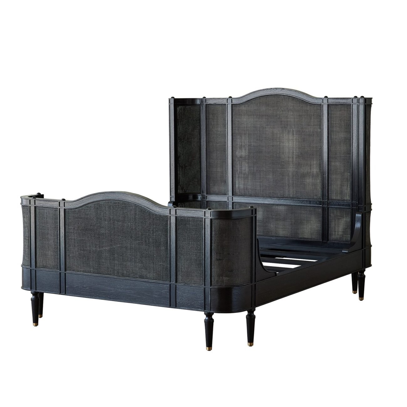 Josephine Queen Bed-Blackened Oak