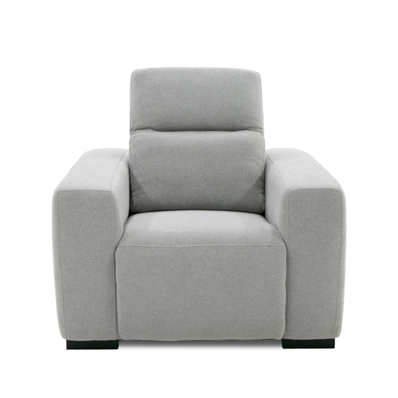 Divani Casa Bode - Modern Grey Fabric Recliner Chair