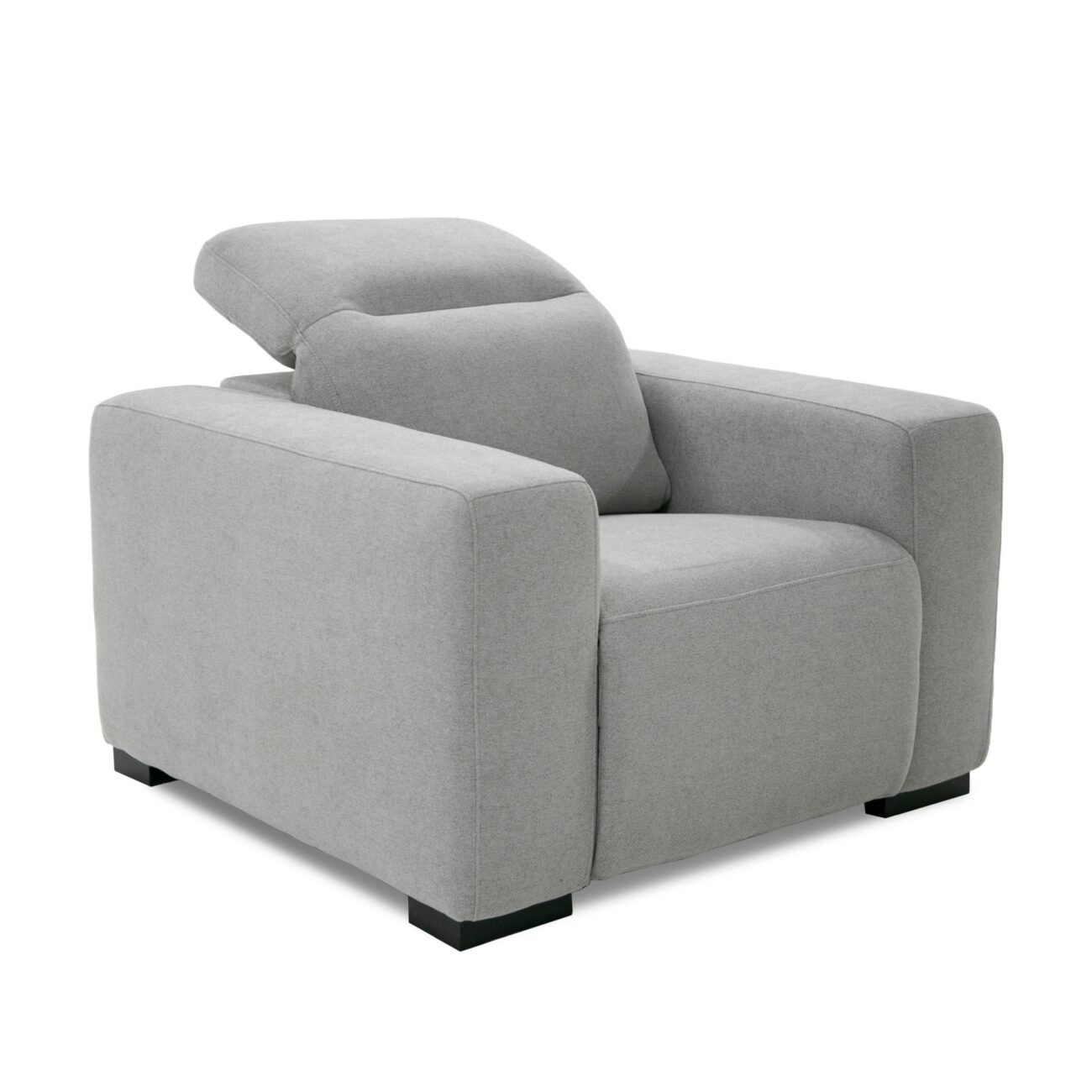 Divani Casa Bode - Modern Grey Fabric Recliner Chair - Image 2