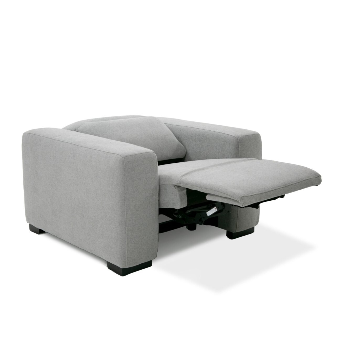 Divani Casa Bode - Modern Grey Fabric Recliner Chair - Image 3