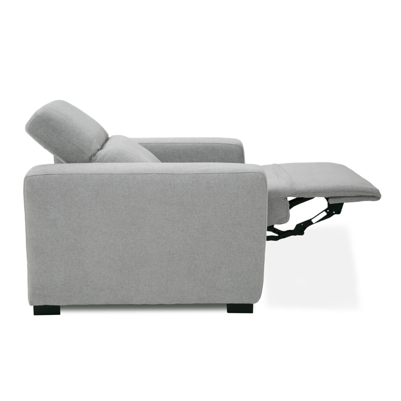 Divani Casa Bode - Modern Grey Fabric Recliner Chair - Image 5