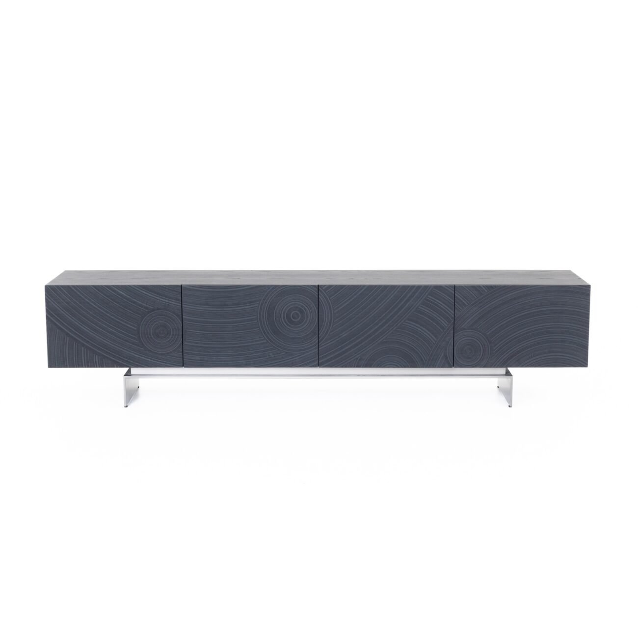 Lamod Cirque - Modern Black Ash TV Stand