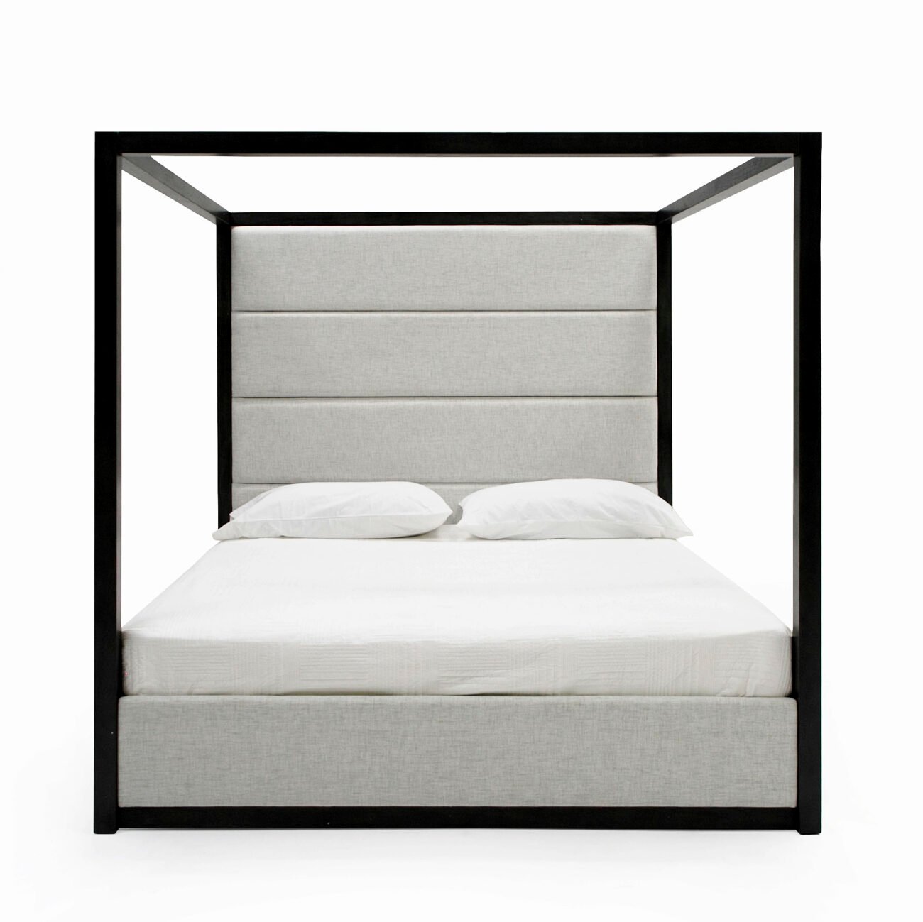 Modrest Manhattan - Contemporary Canopy Grey Bed -queen - Image 2