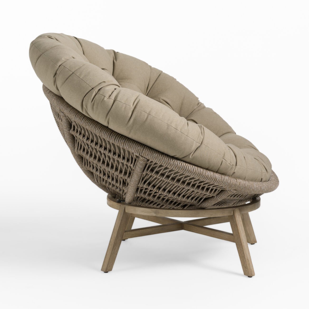 Renava Moon - Outdoor Beige Lounge Chair - Image 3