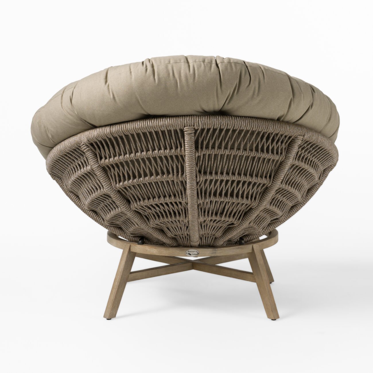 Renava Moon - Outdoor Beige Lounge Chair - Image 4