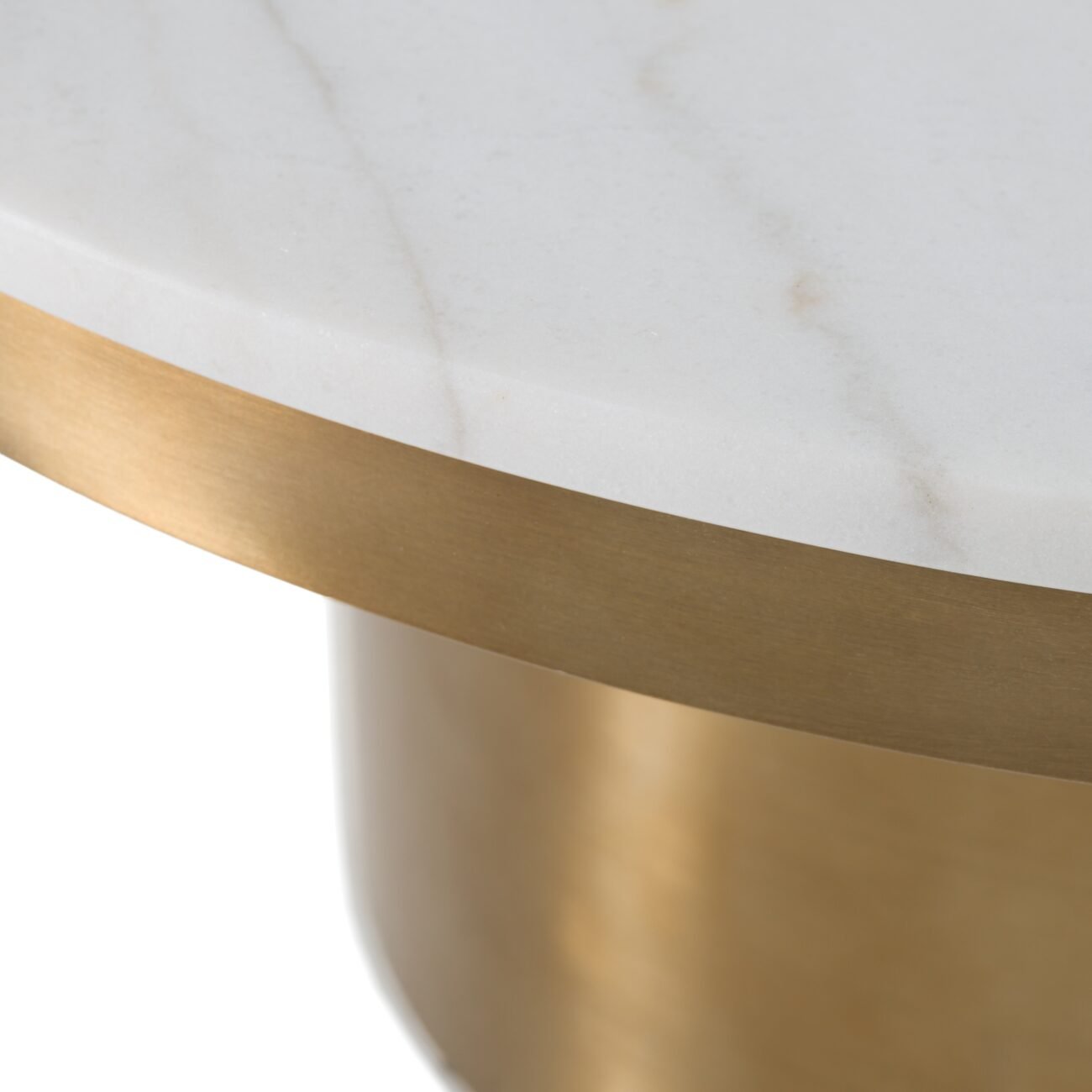 Modrest Rocky - Glam White & Gold Coffee Table - Image 3