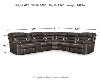 Kincord 4-Piece Power Reclining Sectional - Image 5