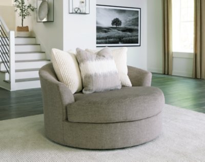 Creswell Oversized Swivel Accent Chair - Image 3