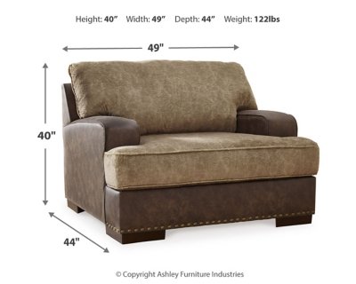 Alesbury Oversized Chair and Ottoman - Image 11