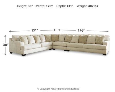 Rawcliffe 4-Piece Sectional - Image 5