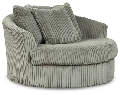 Lindyn Super Chaise with Oversized Swivel Chair - Image 4