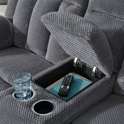 Free Wake Power Reclining Loveseat with Console - Image 7
