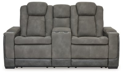 Next-Gen DuraPella Power Reclining Loveseat with Console - Image 4