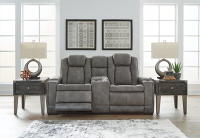 Next-Gen DuraPella Power Reclining Loveseat with Console - Image 3