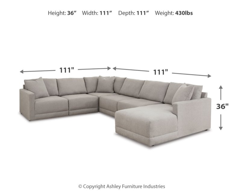 Katany 6-Piece Sectional with Chaise - Image 6