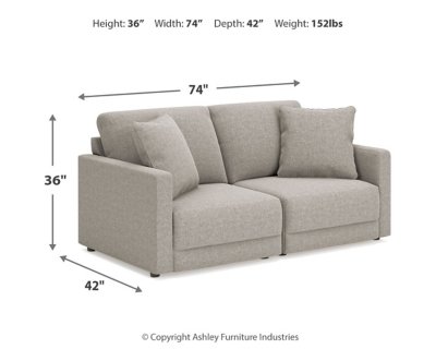 Katany 2-Piece Sectional Loveseat and Ottoman - Image 10