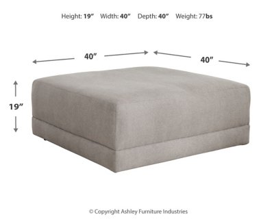 Katany Oversized Accent Ottoman - Image 7