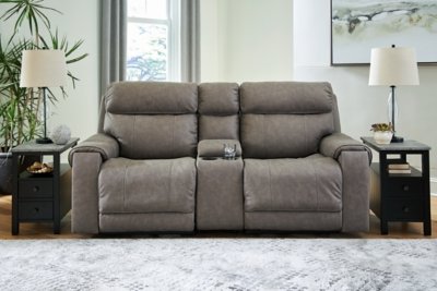 Starbot 3-Piece Power Reclining Sectional Loveseat with Console - Image 3