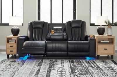 Center Point Reclining Sofa with Drop Down Table - Image 3