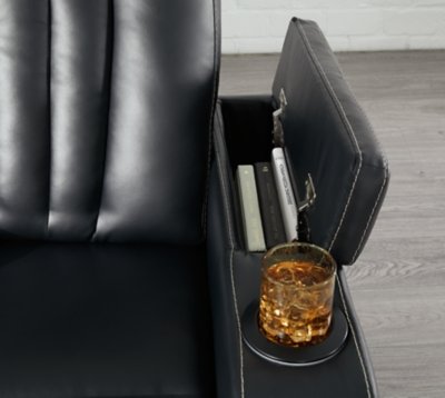 Center Point Reclining Sofa with Drop Down Table - Image 10