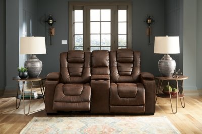 Owner's Box Power Reclining Loveseat with Console - Image 3