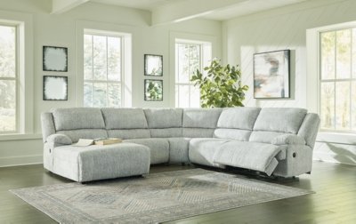 McClelland 5-Piece Reclining Sectional with Chaise - Image 3