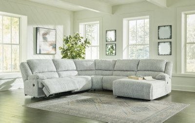 McClelland 5-Piece Reclining Sectional with Chaise - Image 3