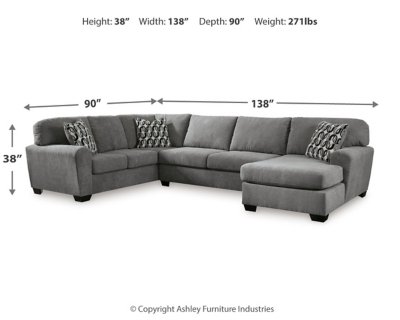 Birkdale Court 3-Piece Sectional with Chaise - Image 6