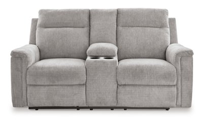 Barnsana Power Reclining Loveseat with Console - Image 6