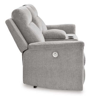 Barnsana Power Reclining Loveseat with Console - Image 7