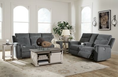 Barnsana Power Reclining Sofa and Loveseat - Image 3