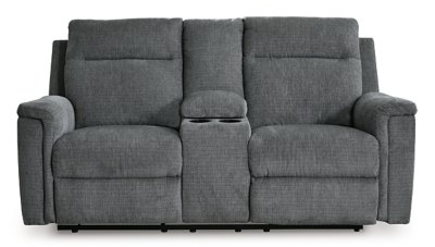 Barnsana Power Reclining Loveseat with Console - Image 6