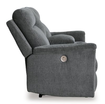 Barnsana Power Reclining Loveseat with Console - Image 7