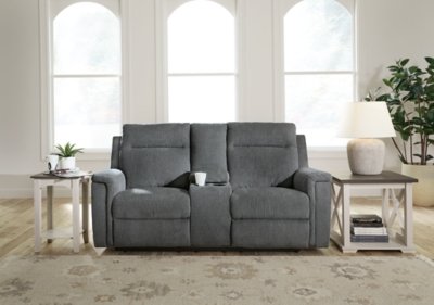 Barnsana Power Reclining Loveseat with Console - Image 3