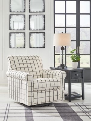 Davinca Swivel Glider Accent Chair - Image 3