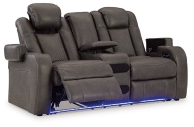 Fyne-Dyme Power Reclining Loveseat with Console - Image 4