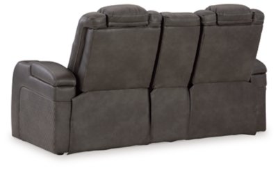 Fyne-Dyme Power Reclining Loveseat with Console - Image 7