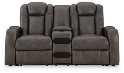 Fyne-Dyme Power Reclining Loveseat with Console - Image 5