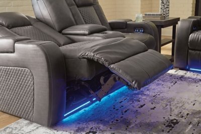 Fyne-Dyme Power Reclining Loveseat with Console - Image 13