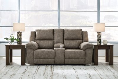 Laresview Reclining Loveseat with Console - Image 3