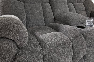 Foreside Reclining Loveseat with Console - Image 9