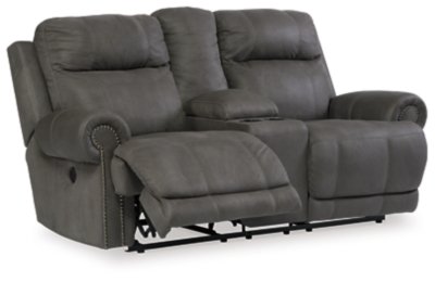 Austere Reclining Loveseat with Console - Image 4