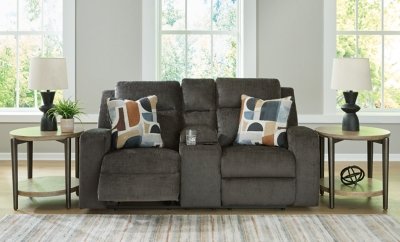 Kanlow Reclining Loveseat with Console - Image 3