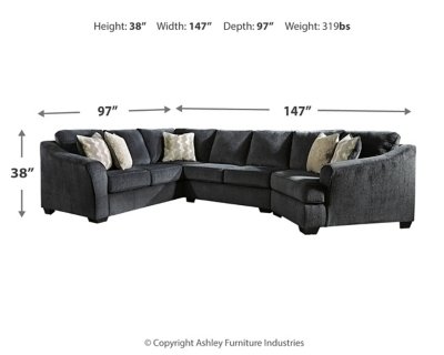 Eltmann 3-Piece Sectional with Cuddler - Image 4