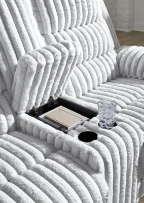 Higgesbee Power Reclining Loveseat with Console - Image 7