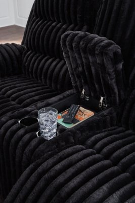 Higgesbee Reclining Loveseat with Console - Image 6